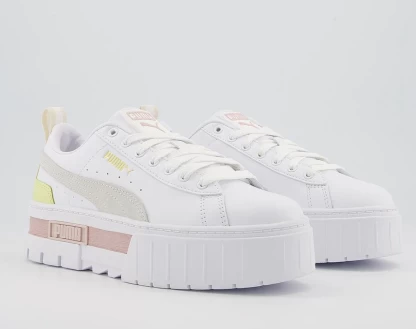 puma mayze white/pink puma mayze white/pink